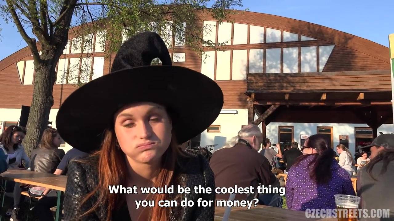 This little witch is a whore who wants to suck