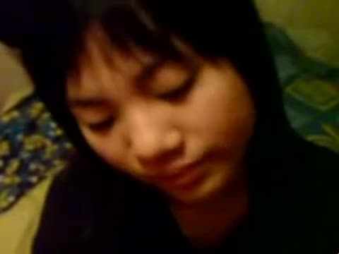 Beautiful hot korean girl giving head.