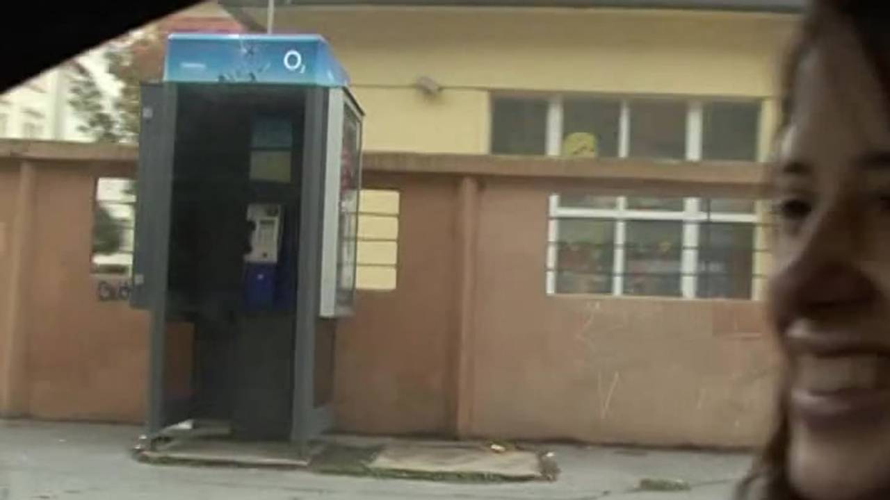 A woman on the street accepts the challenge