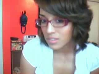 A strip tease on webcam with a naughty slut