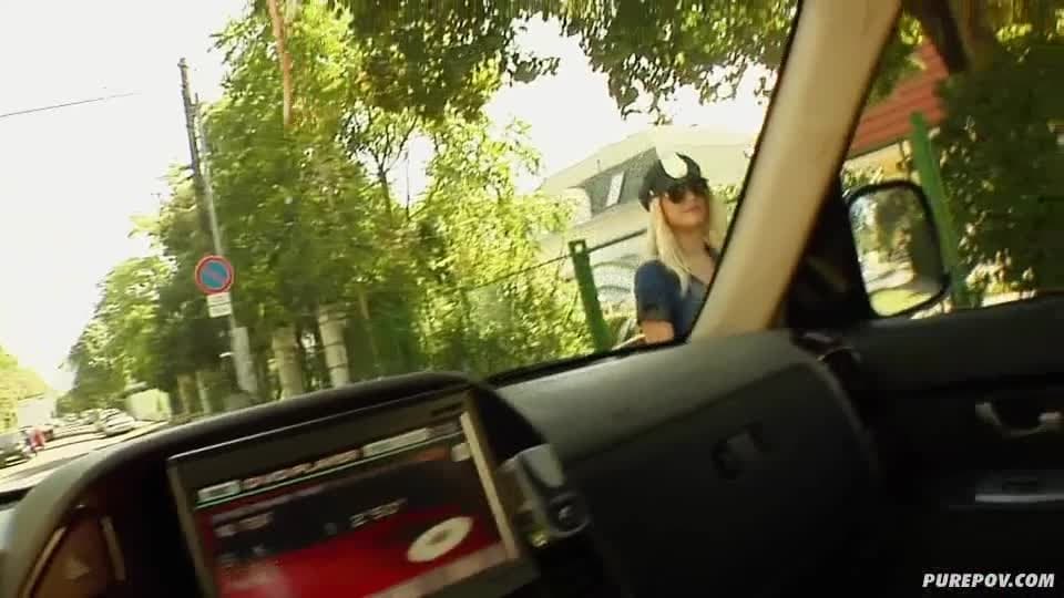 Caroline de Jaie for a hot video in pov