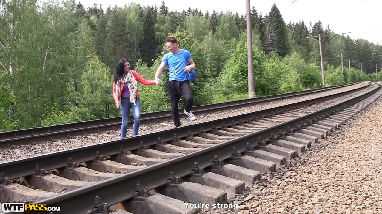 Kira has a fuck in the woods which she enjoys