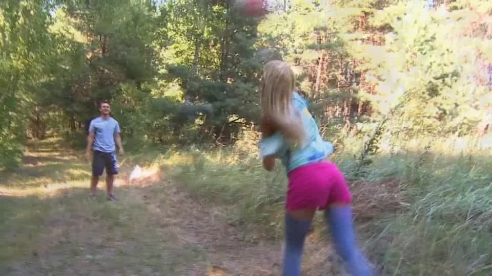 Lovely Loly loves to suck outside