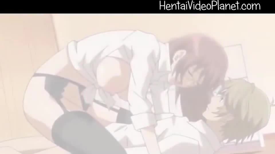 A horny Hentai couple enjoy their bodies