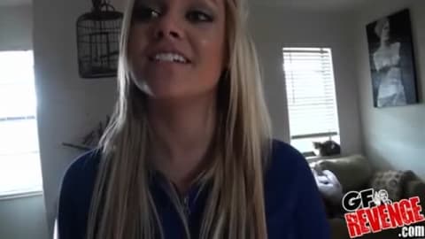 This blonde is being displayed by her ex-boyfriend