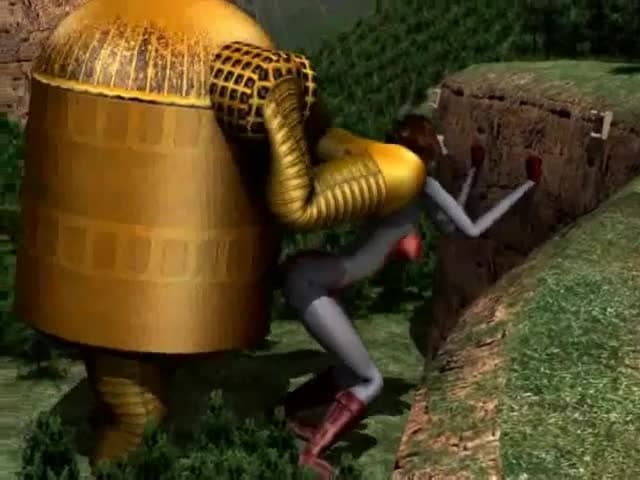 Hentai, girl gets fucked by giant robot