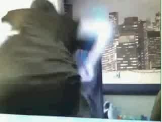 He films his girlfriend with her webcam