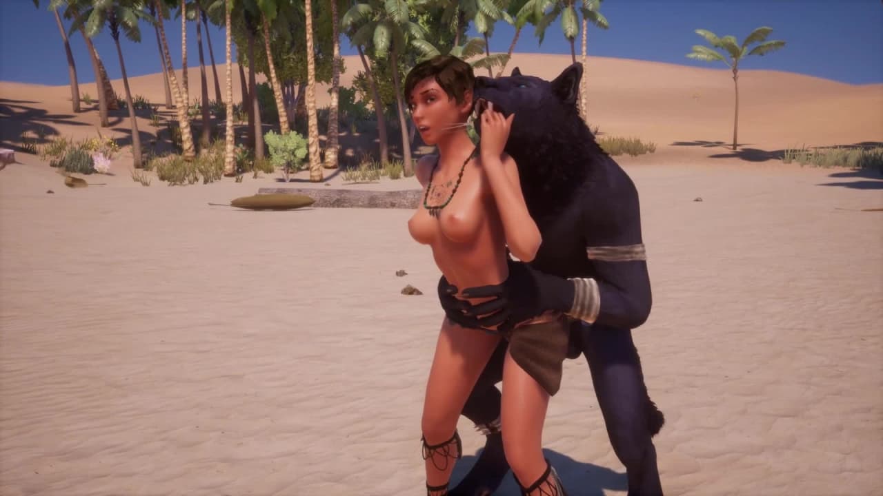 Werewolf and Woman Fuck In 3d Animation